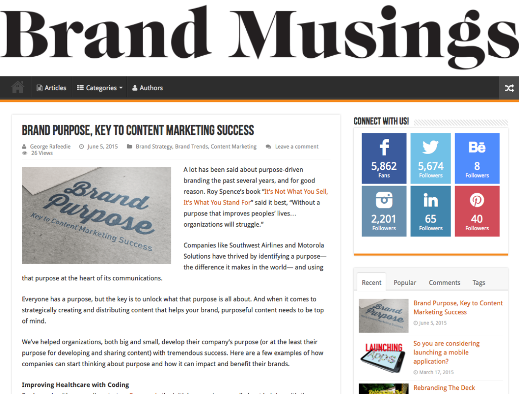 Brand Musings